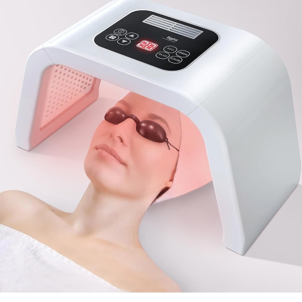 LED-Face-Light-Therapy, 7 in 1 Color LED Face Mask Facial Body Beauty Equipment